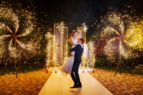 Packed wedding dance floor